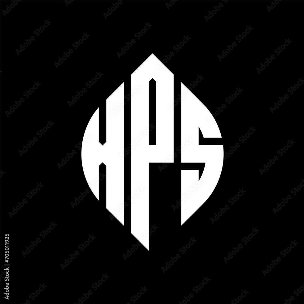 XPS circle letter logo design with circle and ellipse shape. XPS ellipse letters with typographic style. The three initials form a circle logo. XPS circle emblem abstract monogram letter mark vector. XPS circle letter logo design with circle and ellipse shape. XPS ellipse letters with typographic style. The three initials form a circle logo. XPS circle emblem abstract monogram letter mark vector.