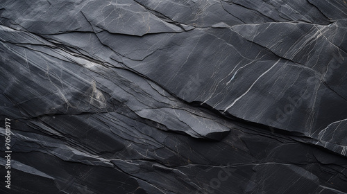 natural black slate stone background pattern with high resolution.