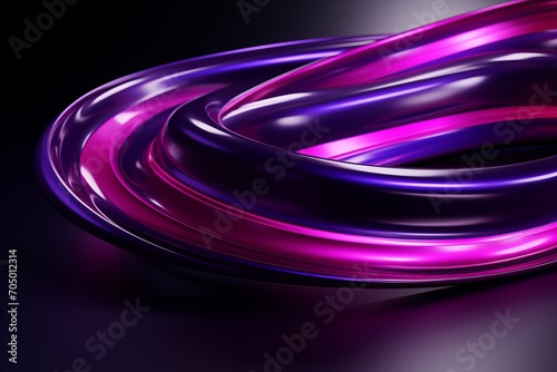 Vivid Abstract Art. Mesmerizing 3D Neon Colors in a Bright and Striking Background