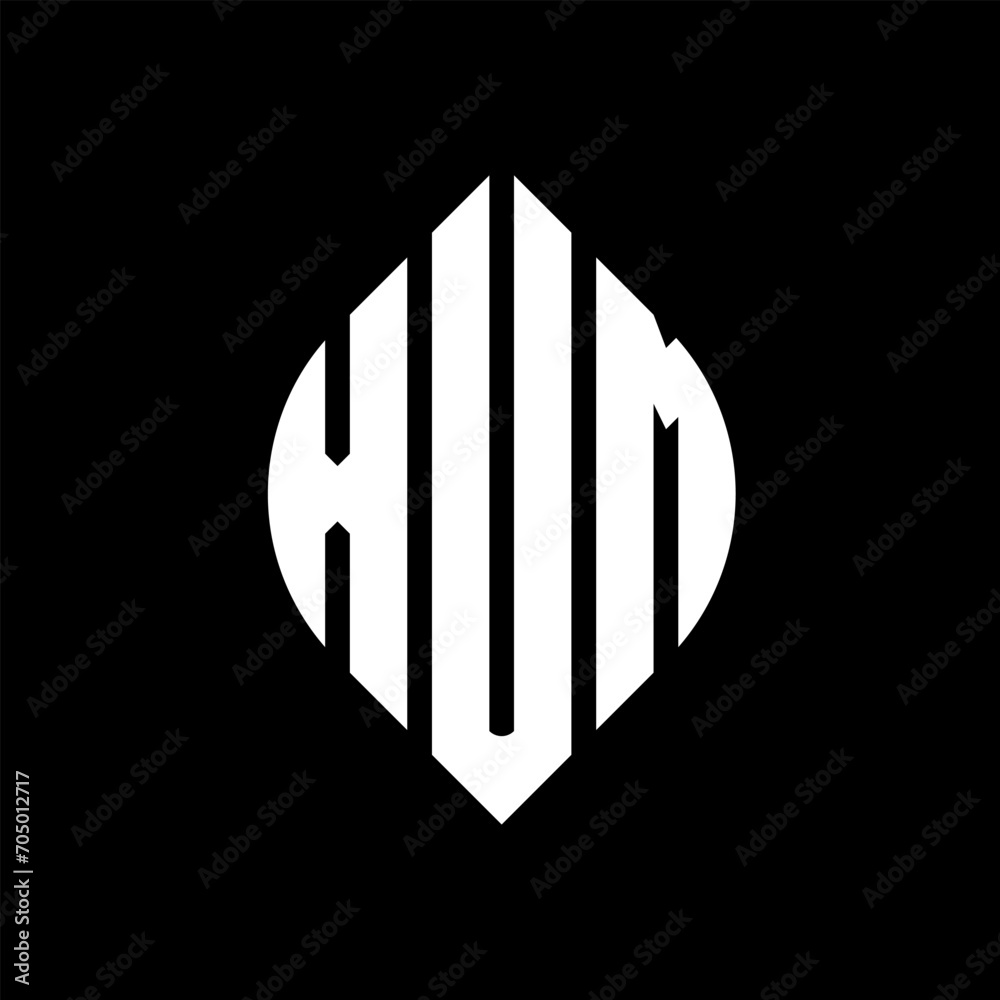 XUM circle letter logo design with circle and ellipse shape. XUM ellipse letters with typographic style. The three initials form a circle logo. XUM circle emblem abstract monogram letter mark vector. XUM circle letter logo design with circle and ellipse shape. XUM ellipse letters with typographic style. The three initials form a circle logo. XUM circle emblem abstract monogram letter mark vector.