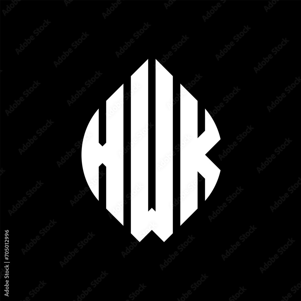 XWK circle letter logo design with circle and ellipse shape. XWK ellipse letters with typographic style. The three initials form a circle logo. XWK circle emblem abstract monogram letter mark vector. XWK circle letter logo design with circle and ellipse shape. XWK ellipse letters with typographic style. The three initials form a circle logo. XWK circle emblem abstract monogram letter mark vector.