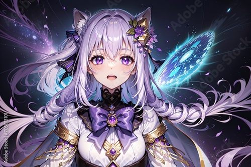 illustration of a anime girl