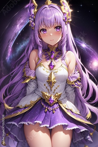 illustration of a anime girl