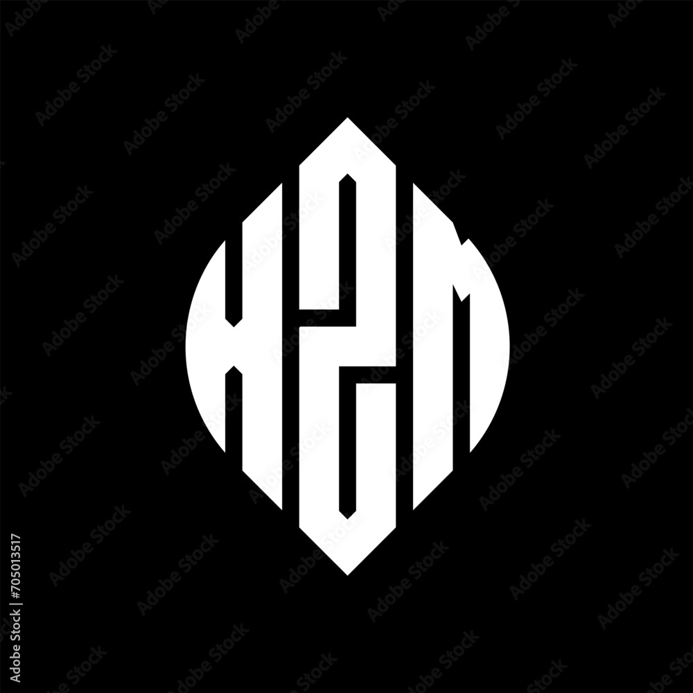 XZM circle letter logo design with circle and ellipse shape. XZM ellipse letters with typographic style. The three initials form a circle logo. XZM circle emblem abstract monogram letter mark vector. XZM circle letter logo design with circle and ellipse shape. XZM ellipse letters with typographic style. The three initials form a circle logo. XZM circle emblem abstract monogram letter mark vector.