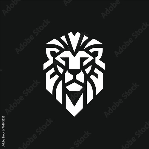 Lion head logo vector template. Lion head logo vector illustration.