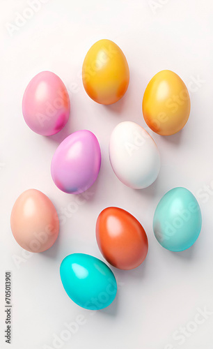 eggs on a plain background, digital art, 3d rendering © hugog1977