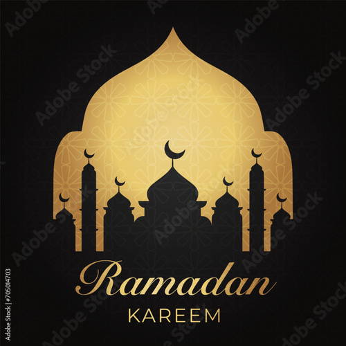 Ramadhan background, Eid al-Fitr background, Islamic new year background greeting card