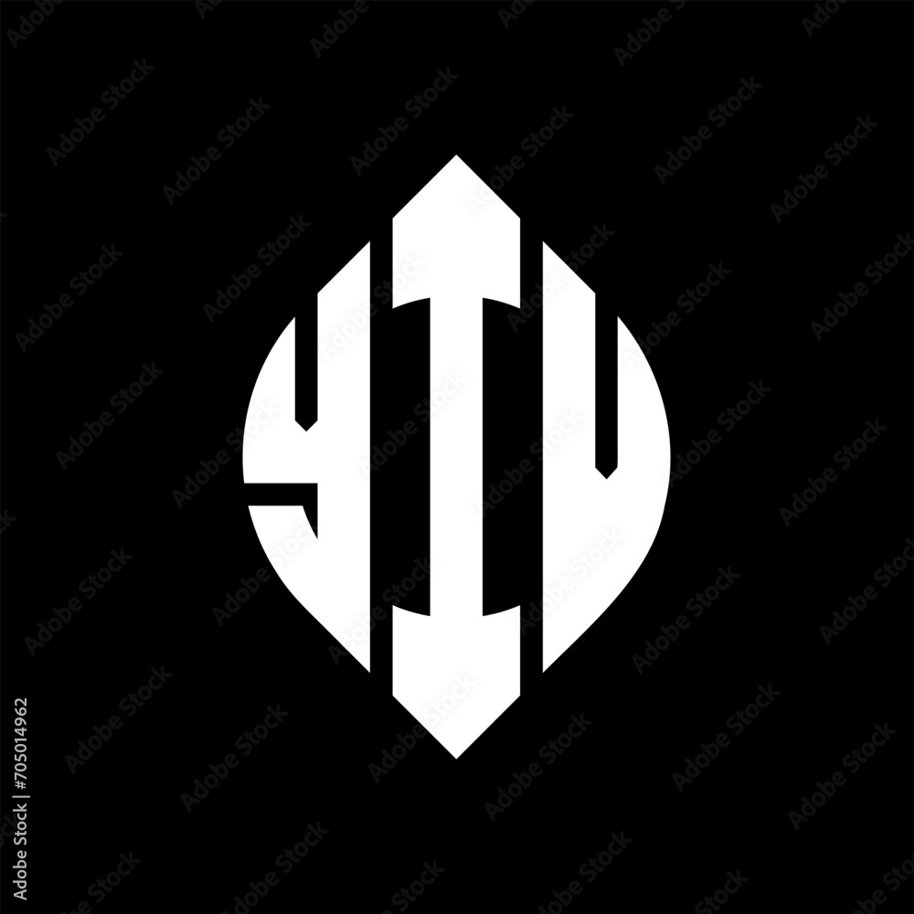 YIV circle letter logo design with circle and ellipse shape. YIV ellipse letters with typographic style. The three initials form a circle logo. YIV circle emblem abstract monogram letter mark vector. YIV circle letter logo design with circle and ellipse shape. YIV ellipse letters with typographic style. The three initials form a circle logo. YIV circle emblem abstract monogram letter mark vector.