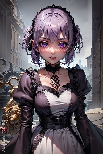 Beautiful anime girl illustration