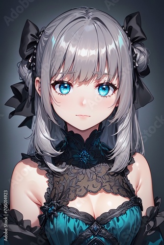 Beautiful anime girl illustration