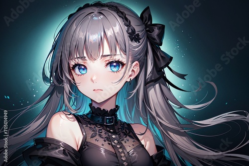 Beautiful anime girl illustration