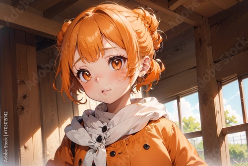 Beautiful anime girl illustration