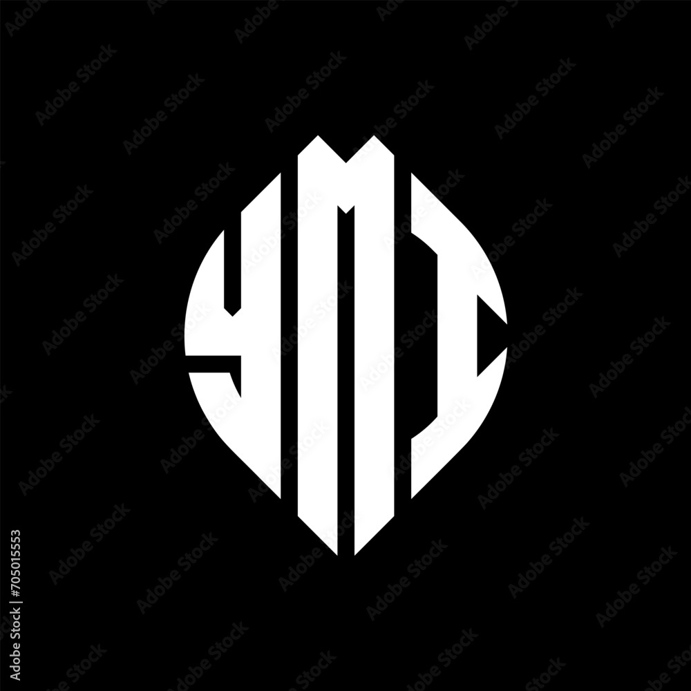 YMI circle letter logo design with circle and ellipse shape. YMI ellipse letters with typographic style. The three initials form a circle logo. YMI circle emblem abstract monogram letter mark vector. YMI circle letter logo design with circle and ellipse shape. YMI ellipse letters with typographic style. The three initials form a circle logo. YMI circle emblem abstract monogram letter mark vector.