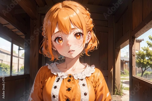 Beautiful anime girl illustration