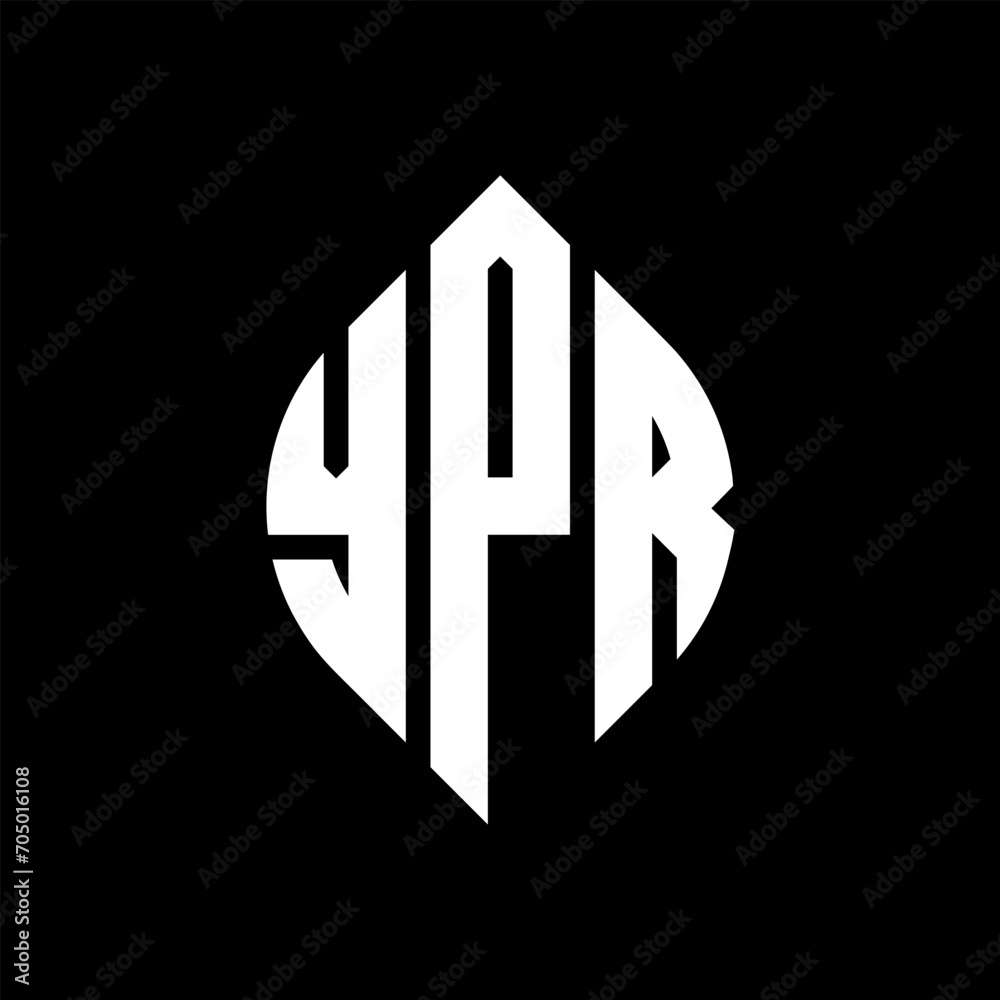 YPR circle letter logo design with circle and ellipse shape. YPR ellipse letters with typographic style. The three initials form a circle logo. YPR circle emblem abstract monogram letter mark vector. YPR circle letter logo design with circle and ellipse shape. YPR ellipse letters with typographic style. The three initials form a circle logo. YPR circle emblem abstract monogram letter mark vector.