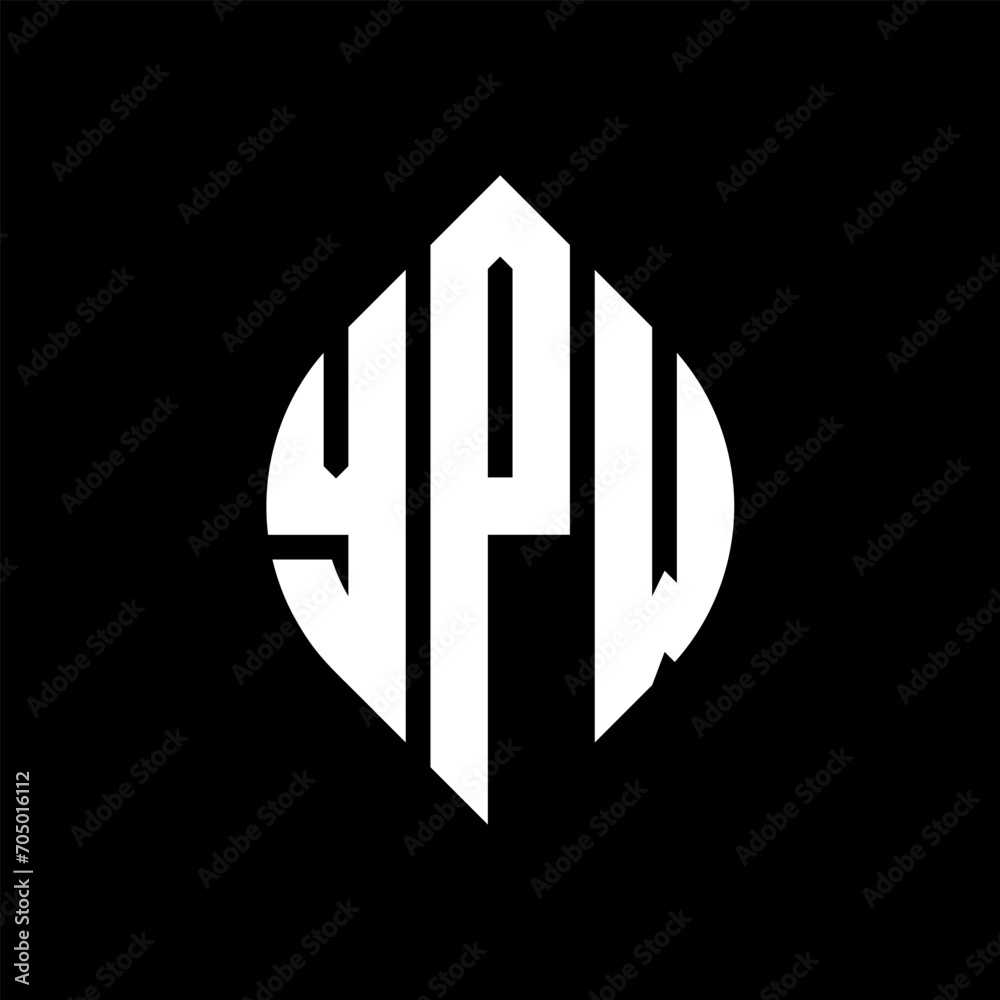 YPW circle letter logo design with circle and ellipse shape. YPW ellipse letters with typographic style. The three initials form a circle logo. YPW circle emblem abstract monogram letter mark vector. YPW circle letter logo design with circle and ellipse shape. YPW ellipse letters with typographic style. The three initials form a circle logo. YPW circle emblem abstract monogram letter mark vector.