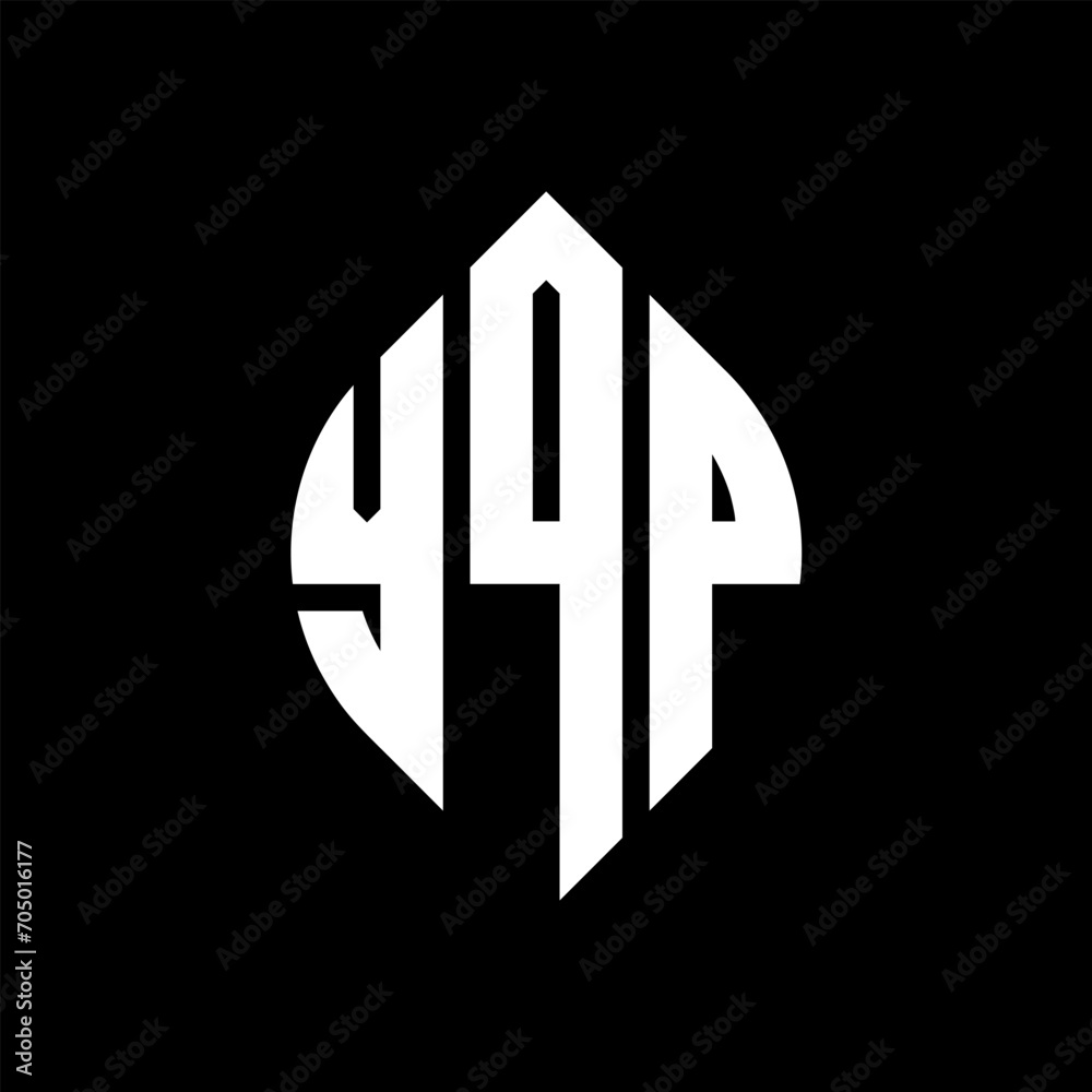YQP circle letter logo design with circle and ellipse shape. YQP ellipse letters with typographic style. The three initials form a circle logo. YQP circle emblem abstract monogram letter mark vector. YQP circle letter logo design with circle and ellipse shape. YQP ellipse letters with typographic style. The three initials form a circle logo. YQP circle emblem abstract monogram letter mark vector.