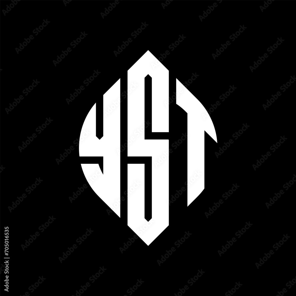 YST circle letter logo design with circle and ellipse shape. YST ellipse letters with typographic style. The three initials form a circle logo. YST circle emblem abstract monogram letter mark vector. YST circle letter logo design with circle and ellipse shape. YST ellipse letters with typographic style. The three initials form a circle logo. YST circle emblem abstract monogram letter mark vector.