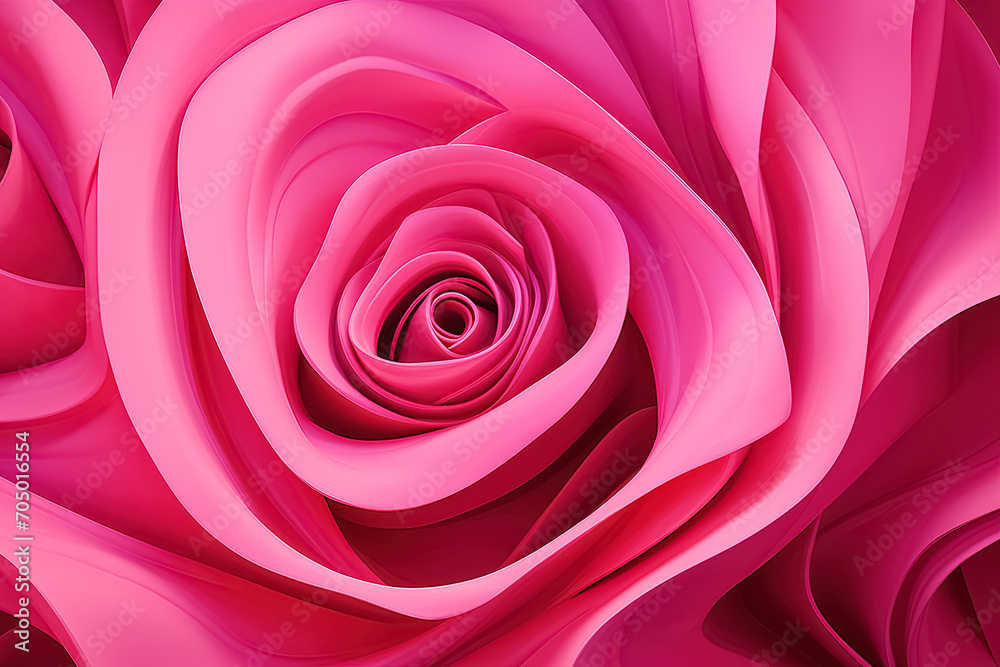 Abstract background with pink rose. Generative Ai Abstract background with pink rose. Generative Ai