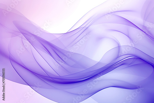 abstract background with smooth lines in purple and violet colors. Generative Ai