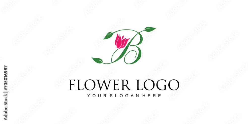 Creative flower logo design with combination letter from A to Z|rose logo| premium vector Creative flower logo design with combination letter from A to Z|rose logo| premium vector