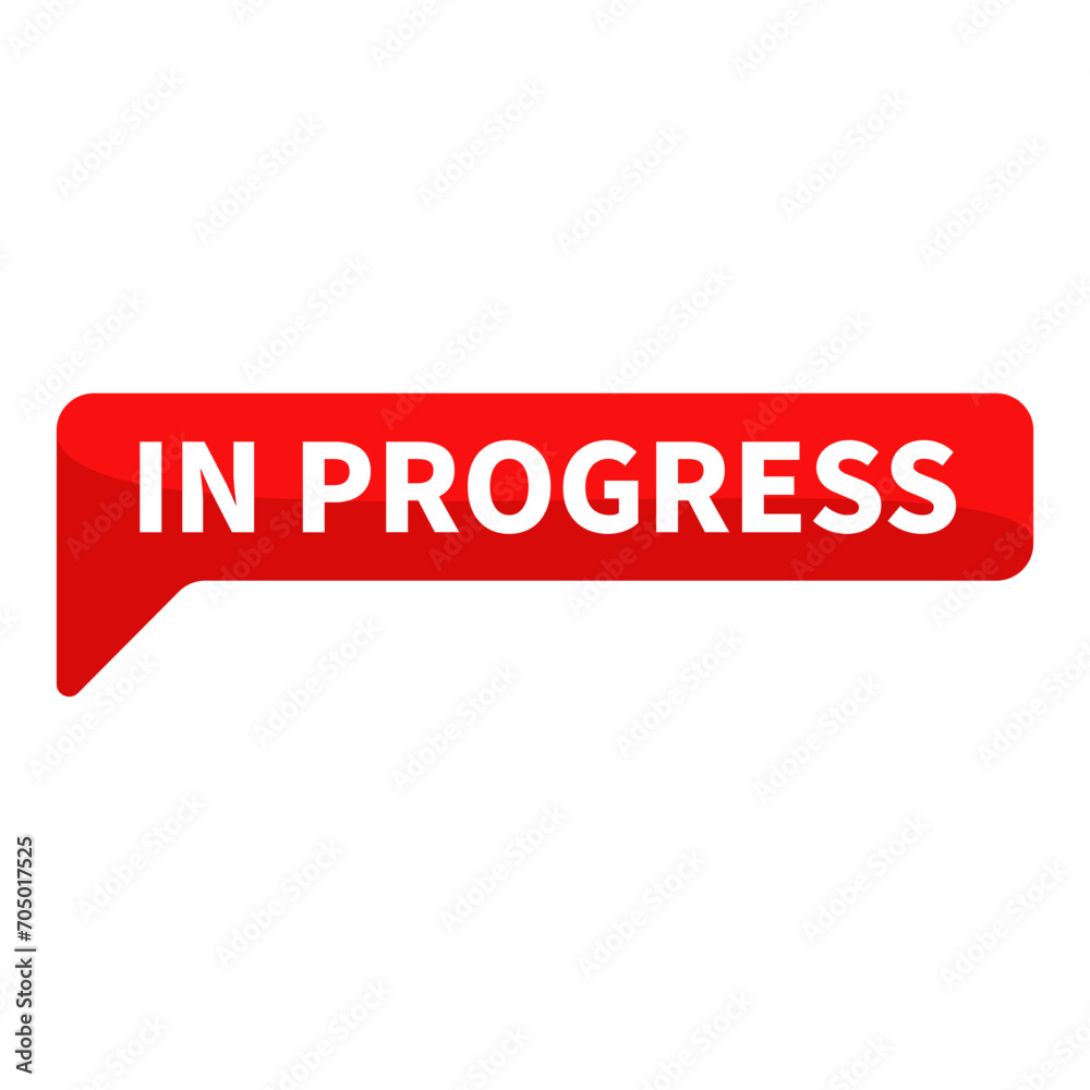 In Progress Red Rectangle Shape For Information Announcement Sign Social Media Marketing Business
In Progress Red Rectangle Shape For Information Announcement Sign Social Media Marketing Business