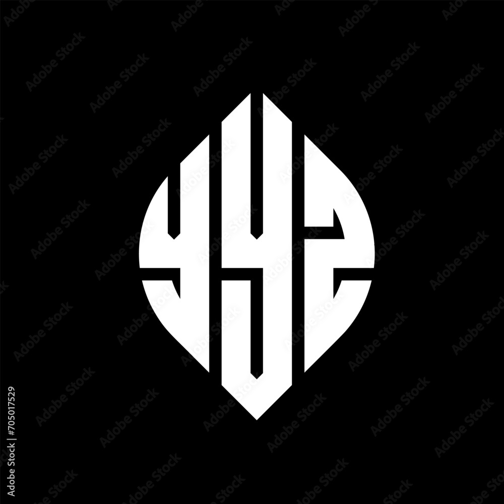 YYZ circle letter logo design with circle and ellipse shape. YYZ ellipse letters with typographic style. The three initials form a circle logo. YYZ circle emblem abstract monogram letter mark vector. YYZ circle letter logo design with circle and ellipse shape. YYZ ellipse letters with typographic style. The three initials form a circle logo. YYZ circle emblem abstract monogram letter mark vector.