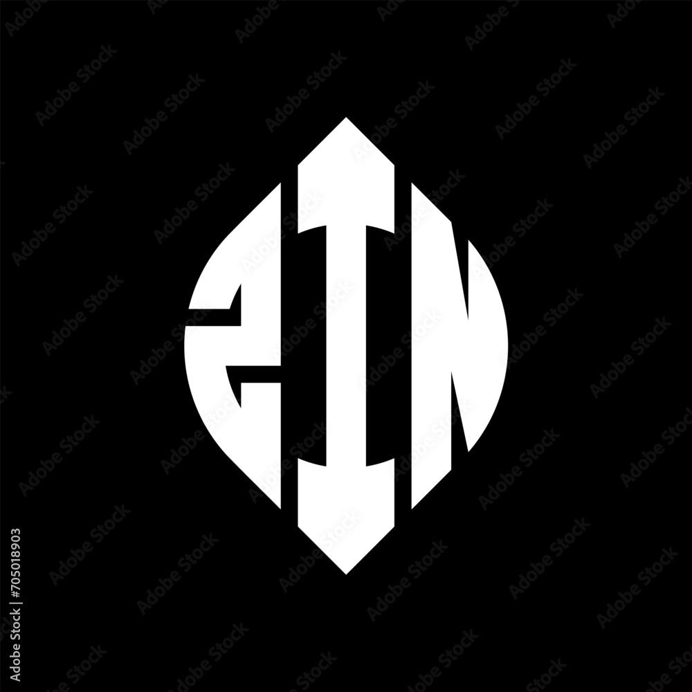 ZIN circle letter logo design with circle and ellipse shape. ZIN ellipse letters with typographic style. The three initials form a circle logo. ZIN circle emblem abstract monogram letter mark vector. ZIN circle letter logo design with circle and ellipse shape. ZIN ellipse letters with typographic style. The three initials form a circle logo. ZIN circle emblem abstract monogram letter mark vector.
