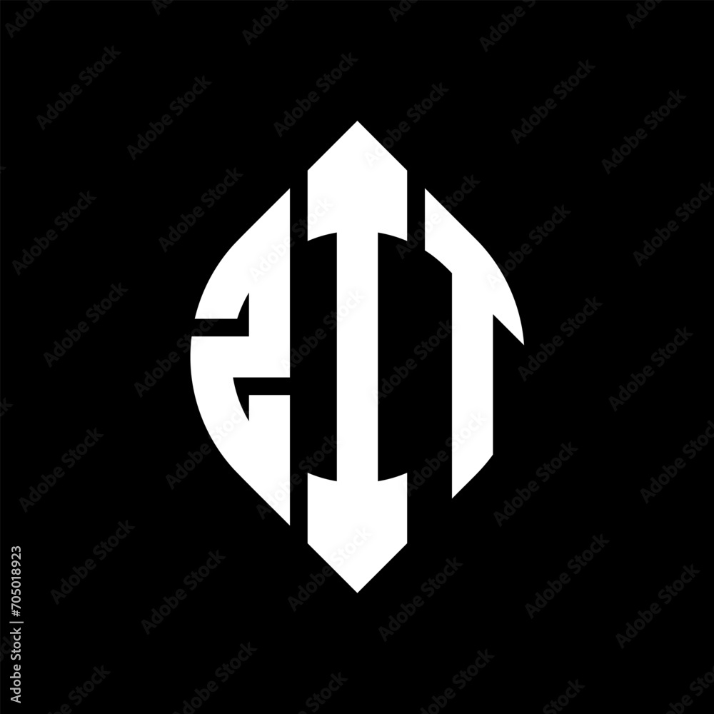 ZIT circle letter logo design with circle and ellipse shape. ZIT ellipse letters with typographic style. The three initials form a circle logo. ZIT circle emblem abstract monogram letter mark vector. ZIT circle letter logo design with circle and ellipse shape. ZIT ellipse letters with typographic style. The three initials form a circle logo. ZIT circle emblem abstract monogram letter mark vector.