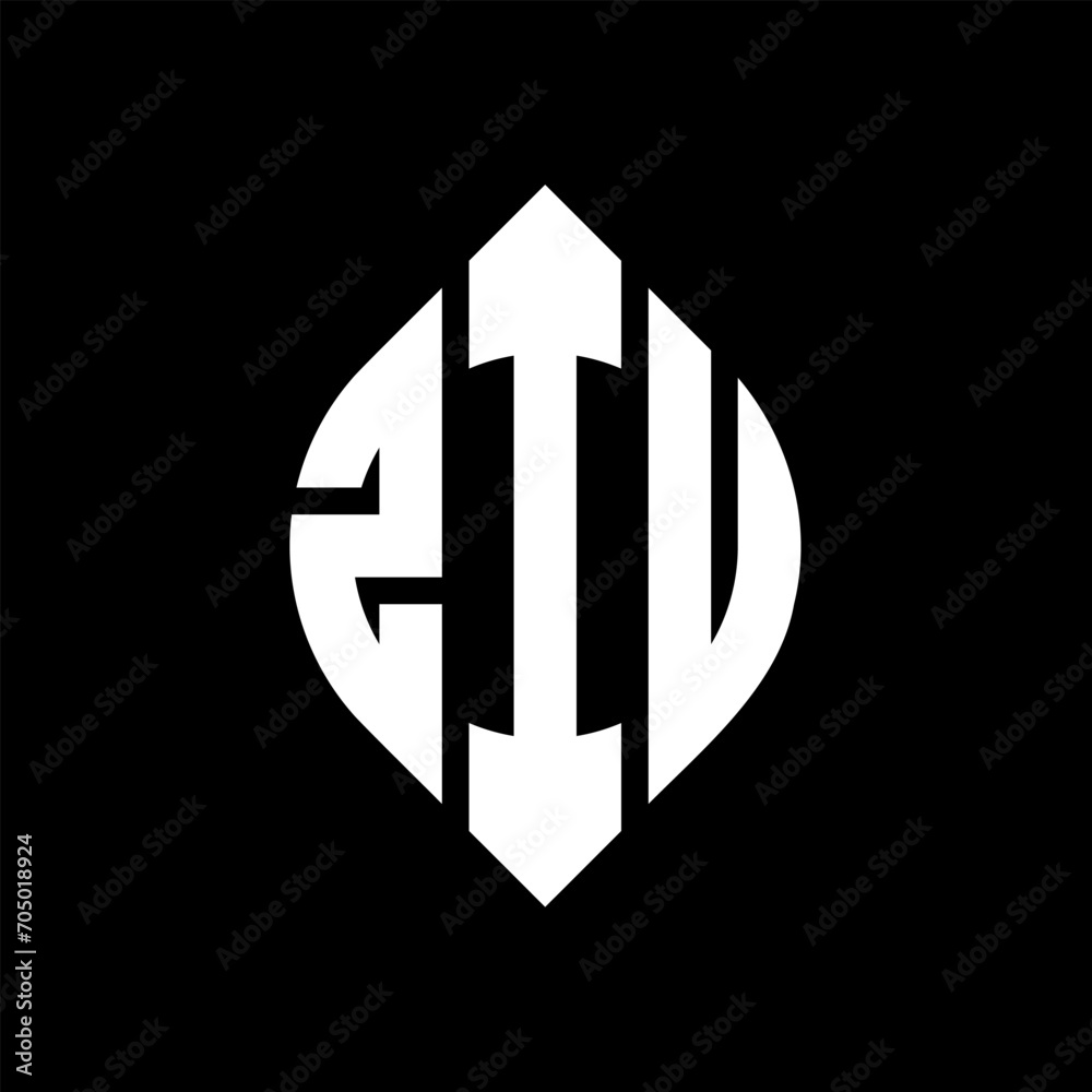 ZIU circle letter logo design with circle and ellipse shape. ZIU ellipse letters with typographic style. The three initials form a circle logo. ZIU circle emblem abstract monogram letter mark vector. ZIU circle letter logo design with circle and ellipse shape. ZIU ellipse letters with typographic style. The three initials form a circle logo. ZIU circle emblem abstract monogram letter mark vector.