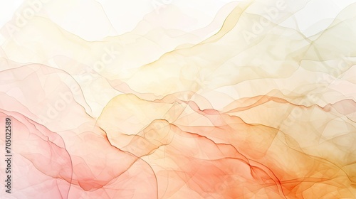 A soft and airy watercolor background with translucent layers of blush cream and peach.  photo