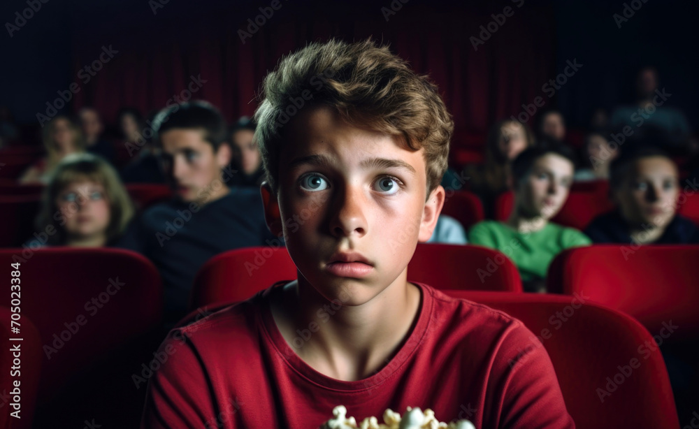 person watching movie in cinema person watching movie in cinema