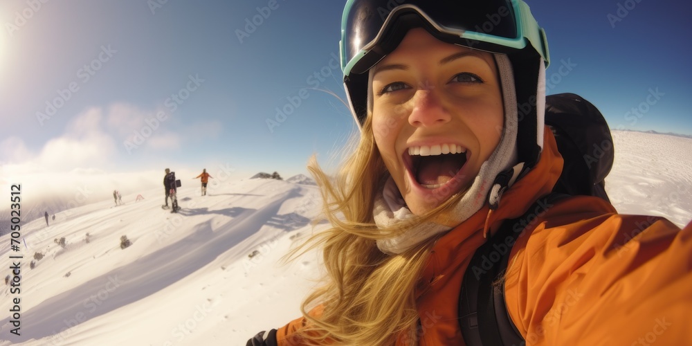 skier in the mountains skier in the mountains