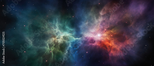 A Wallpaper of vast and radiant nebula in the Space.  Universe © Uwe