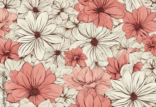 Floral seamless pattern stock illustrationPattern Floral Pattern Flower Backgrounds Retro
