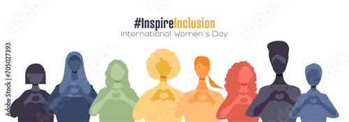 International Women's Day banner. #InspireInclusion