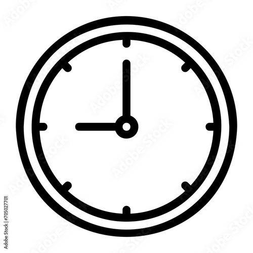 clock line icon