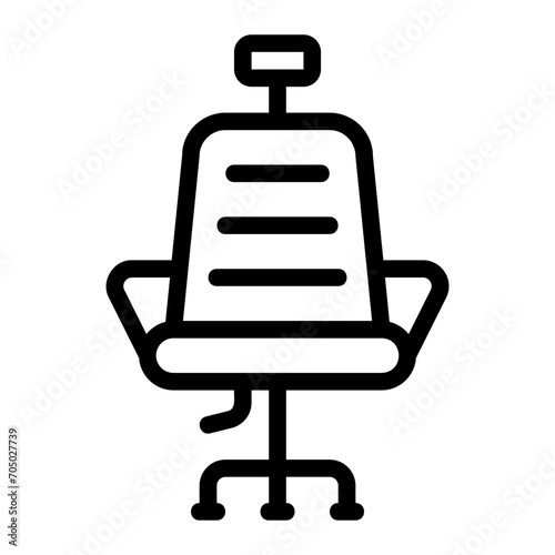 office chair line icon
