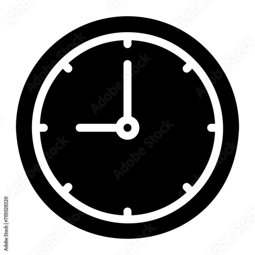 clock glyph icon