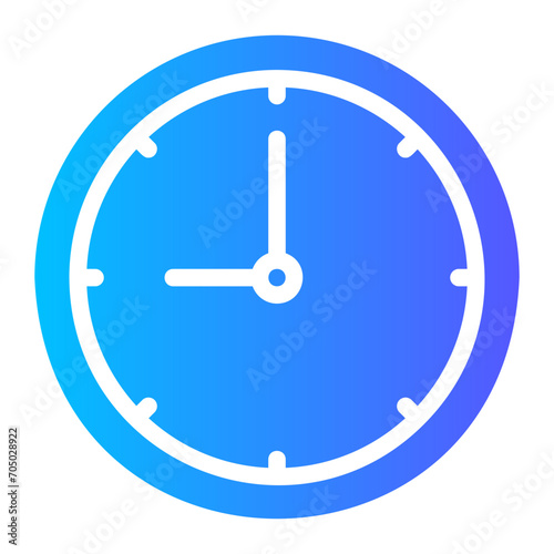 clock gradient icon