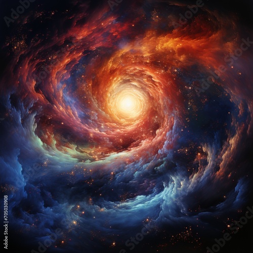 Spiral galaxy sky space astronomy milky way