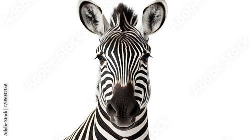 Zebra isolated on a transparent background