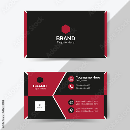 Geometric Shape Modern Simple and Clean Corporate name card and business card layout template