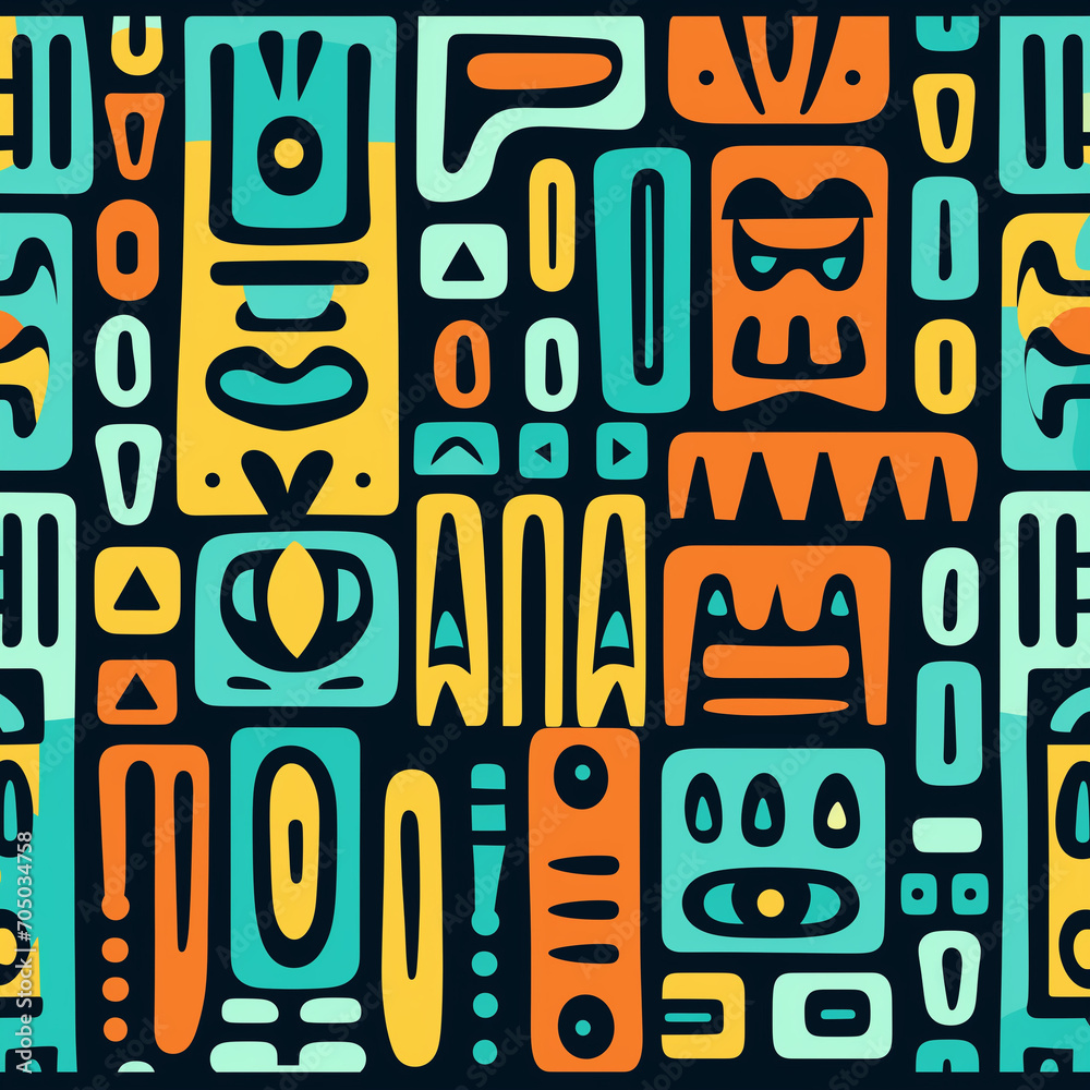 Cute Totem pattern and wallpaper Cute Totem pattern and wallpaper
