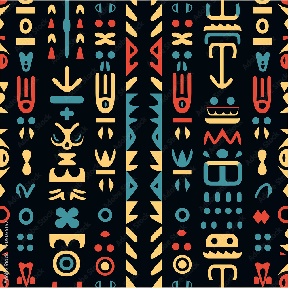 Cute Totem pattern and wallpaper Cute Totem pattern and wallpaper