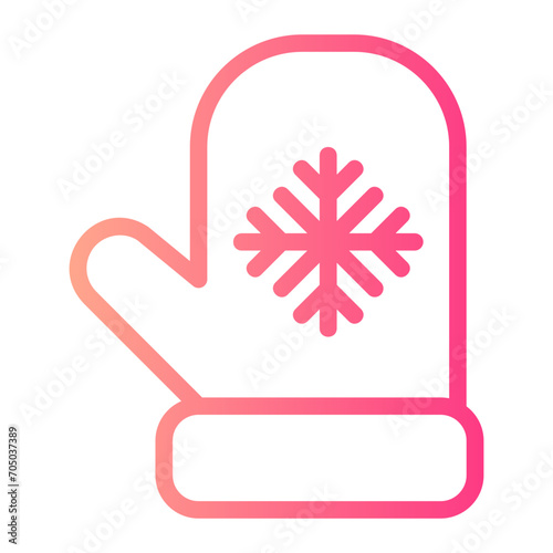 mittens gradient icon