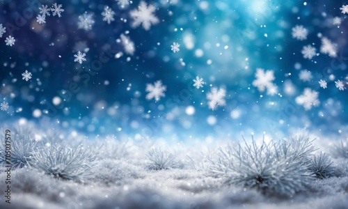 christmas background with snowflakes