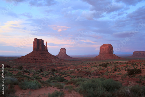 sunet at monument valley national park