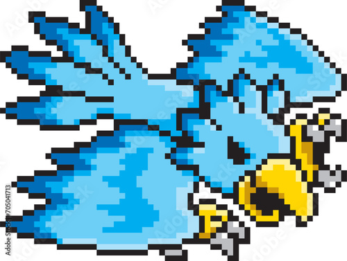 RPG風ドット絵　鳥型モンスター