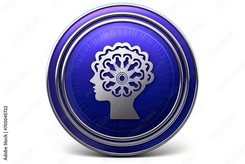 3d abstract human brain, Psychic waves concept 3d abstract human brain, Psychic waves concept